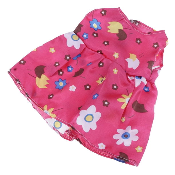 Corta Múltiple Macarena falda del vestido de traje de muñeca 18 Pulgadas Rosado