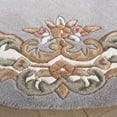 thumbnail image 3 of SAFAVIEH Aubusson Albus Medallion Area Rug, Grey/Ivory, 6' x 6' Round, 3 of 7