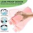 thumbnail image 5 of Collapsible Silicone Travel Water Bottle 20oz (600ml) Reuseable Leakproof Foldable Sports Bottle with Carrying Strap Pink, 5 of 8