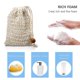 thumbnail image 3 of Paquete de 5 bolsas exfoliantes de jabón, protector de jabón Natural hecho a mano, bolsa de jabón de malla de sisal, bolsa de jabón en barra con cordón para uso en baño y ducha, 3 of 5