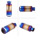 thumbnail image 3 of Universal Half Blue Stainless Steel Motorcycle Exhaust Muffler Tailpipe Tip, 3 of 11