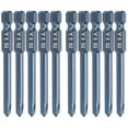thumbnail image 1 of Fosa Screwdriver Bit, 10Pcs Electric Y‑Type Magnetic S2 Alloy Steel Remove Tool Hardware, Total Length 65mm, For Wind Batch, Hand Drill, 1 of 8