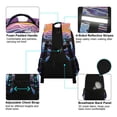 thumbnail image 4 of ALAZA Waves Purple Backpack Elementary School Bag Bookbag Travel Rucksack, 4 of 7
