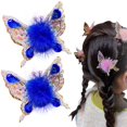 thumbnail image 1 of Pinzas para el cabello con forma de mariposa: las más nuevas de 2024, pinzas para el cabello con forma de mariposa en movimiento, pasadores con forma de pico de pato y mariposa voladora con diamantes, 1 of 6