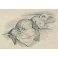 thumbnail image 2 of J. J. Grandville 24x18 Gold Ornate Framed and Double Matted Museum Art Print Titled - Woman Sleeping on The&nbsp;Ground, 2 of 4