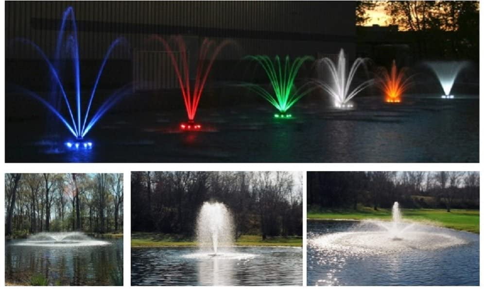 Underwater Floating Water Light Fountain Pool Lake Sprinkler Multi Colored Pond 