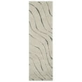 thumbnail image 6 of SAFAVIEH Florida Tabitha Geometric Waves Shag Area Rug, Cream/Grey, 6' x 9', 6 of 11