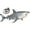 style:Great White Shark, variant on Simulation Megalodon Shark Marine Animal Fish Figurine Soft PVC Model Sea Animal Interactive Automobile Decor Capsule