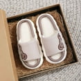 thumbnail image 2 of Krdevn Girls Slide Slippers for Home Indoor Outdoor Soft Breathable Linen Shoes with Sole Comfortable Casual Daily Wear,Toddler Girl Shoes,Boys Shoes,Size:12-12.5 Years, 2 of 8
