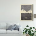 thumbnail image 3 of Trademark Fine Art 'Chicago Illinois Skyline Gray' Canvas Art by Michael Tompsett, 3 of 4