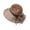 Khaki, variant on Women Hat Bridal Wedding Tea Party Wide Brim Summer Sun Cap,Color:Light Pink