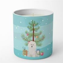 Carolines Treasures CK3492CDL 3.75 x 3.25 in. Unisex Bolognese Christmas Tree 10 oz Decorative Soy Candle