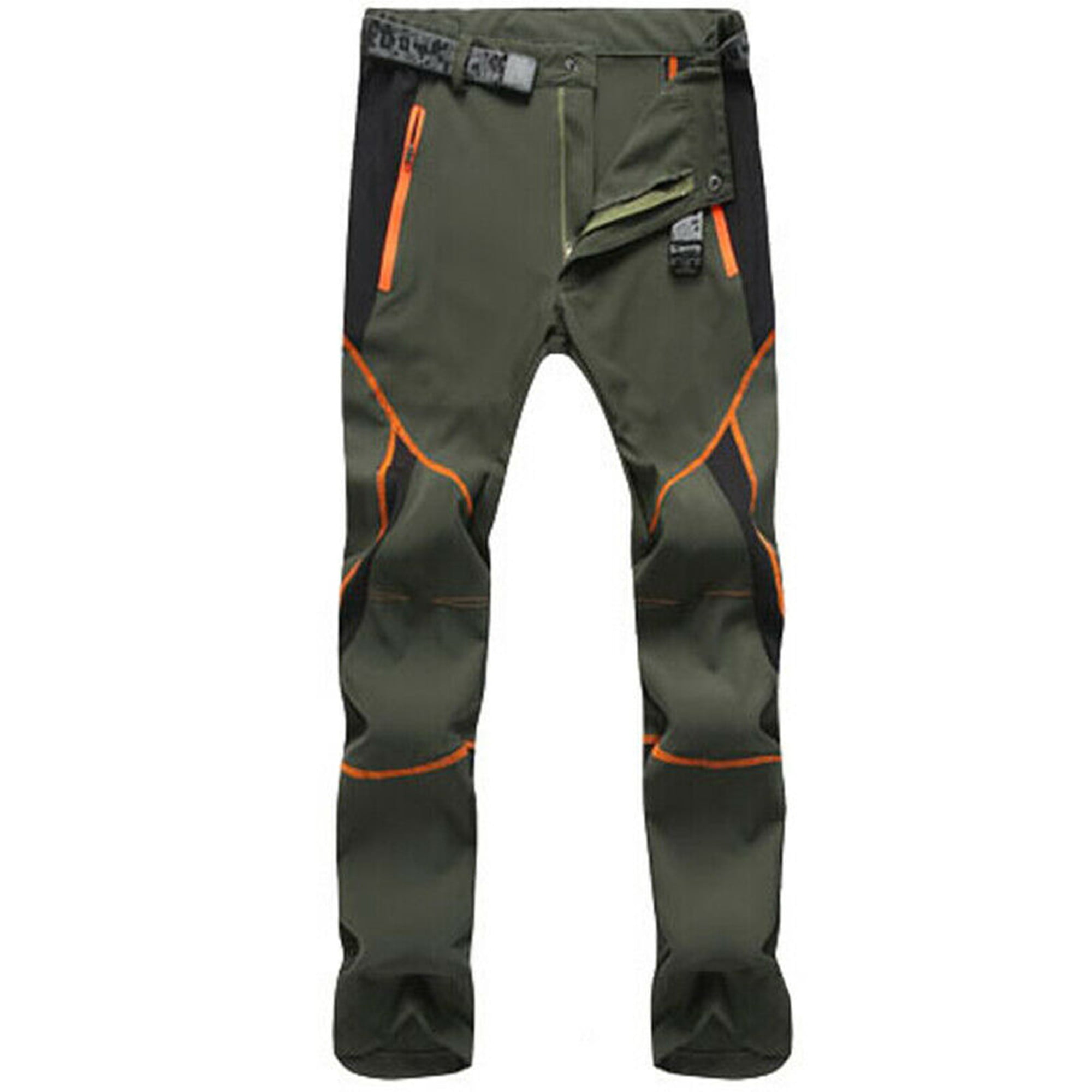 Outdoor Mens Soft Shell Camping Cargo Pants Combat Sports Trousers Retro Casual 