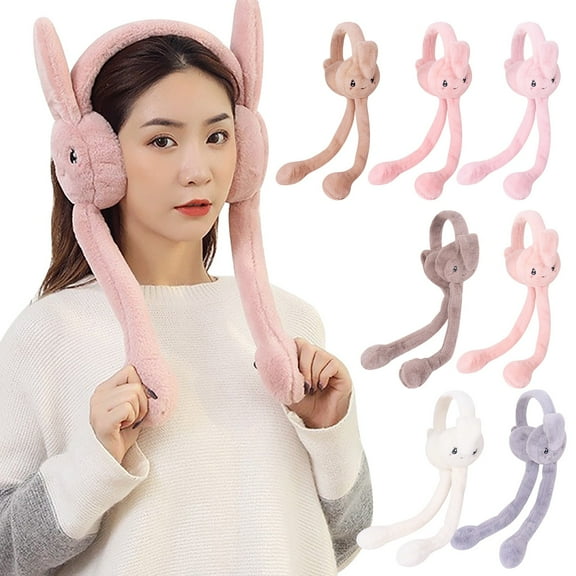 Kids Plush Earmuff Covers for Indoor Use Soft Cute Ear Warmers for Children in Cold Rooms