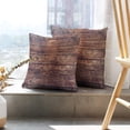 thumbnail image 6 of LALILO Throw Pillow Covers Vintage Wooden Floor Wooden Floor Cushion Cover 18" x 18", 2 Pack, 6 of 6