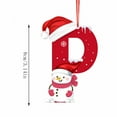 thumbnail image 2 of 2D Acrylic Christmas Tree 26 Letter Pendant Decorative Gift Family Christmas Party Pendants, 2 of 6