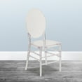 thumbnail image 2 of Flash Furniture Flash Elegance Adult Stacking Florence Ghost Side Chair, Crystal Ice, 2 of 12