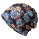thumbnail image 1 of Gorro holgado para mujer, gorro para quimioterapia, babero elástico transpirable, gorro de doble uso, gorro estampado de flores, gorro holgado para dormir, bufanda infinita, 1 of 5