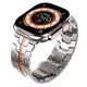 thumbnail image 1 of Correa de acero inoxidable para Apple Watch, pulsera Ultra Band de 49mm, 45mm, 44mm, 42mm para Apple Watch se iwatch Series 8 7 6 5 4 3 Link, 1 of 4