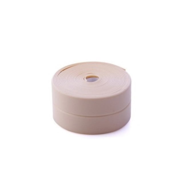 Yuarrent 3 uds tira de sellado de PVC autoadhesiva 3,2 m Protector de borde impermeable Anti-moho cintas de esquina de bañera suelo de ducha de cocina Suministros de limpieza para el hogar Rosado Yuarrent HA070053-01