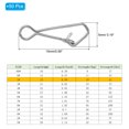 thumbnail image 2 of Unique Bargains 41Lbs en Acier Inoxydable Pêche Snaps Pivote Clips Changement Rapide Blanc 50 Pack, 2 of 6