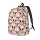 thumbnail image 1 of Disketp Panda Avocado print Canvas Backpack Lightweight Travel Daypack Student Rucksack Laptop Backpack-Small, 1 of 5