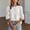 White, variant on Women's Casual Floral Jacquard Chiffon Blouse – Puff Sleeve Round Neck Top Elegant Summer Vacation & Daily Wear White,XXL