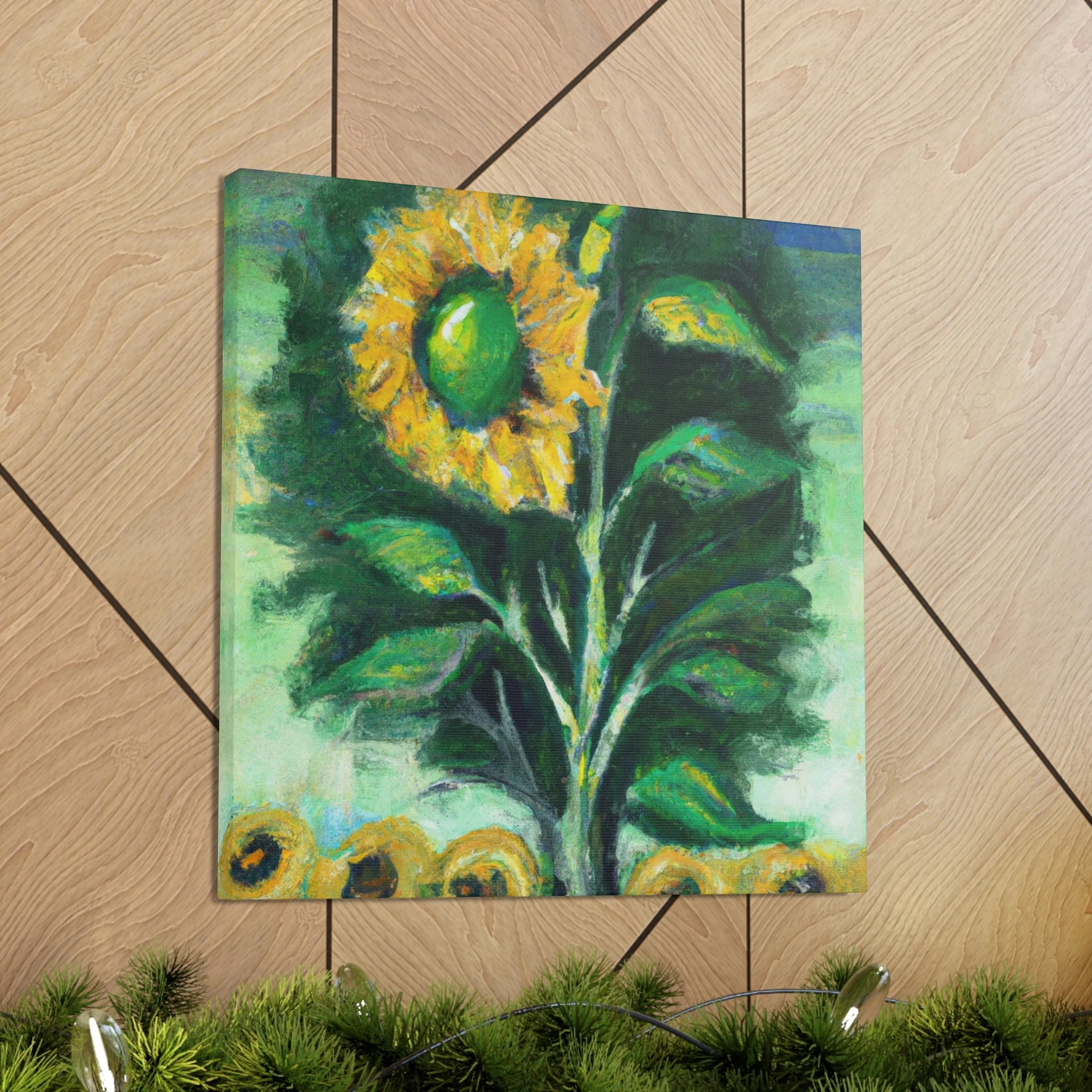 Sunflower in Neoclassicism - Canvas