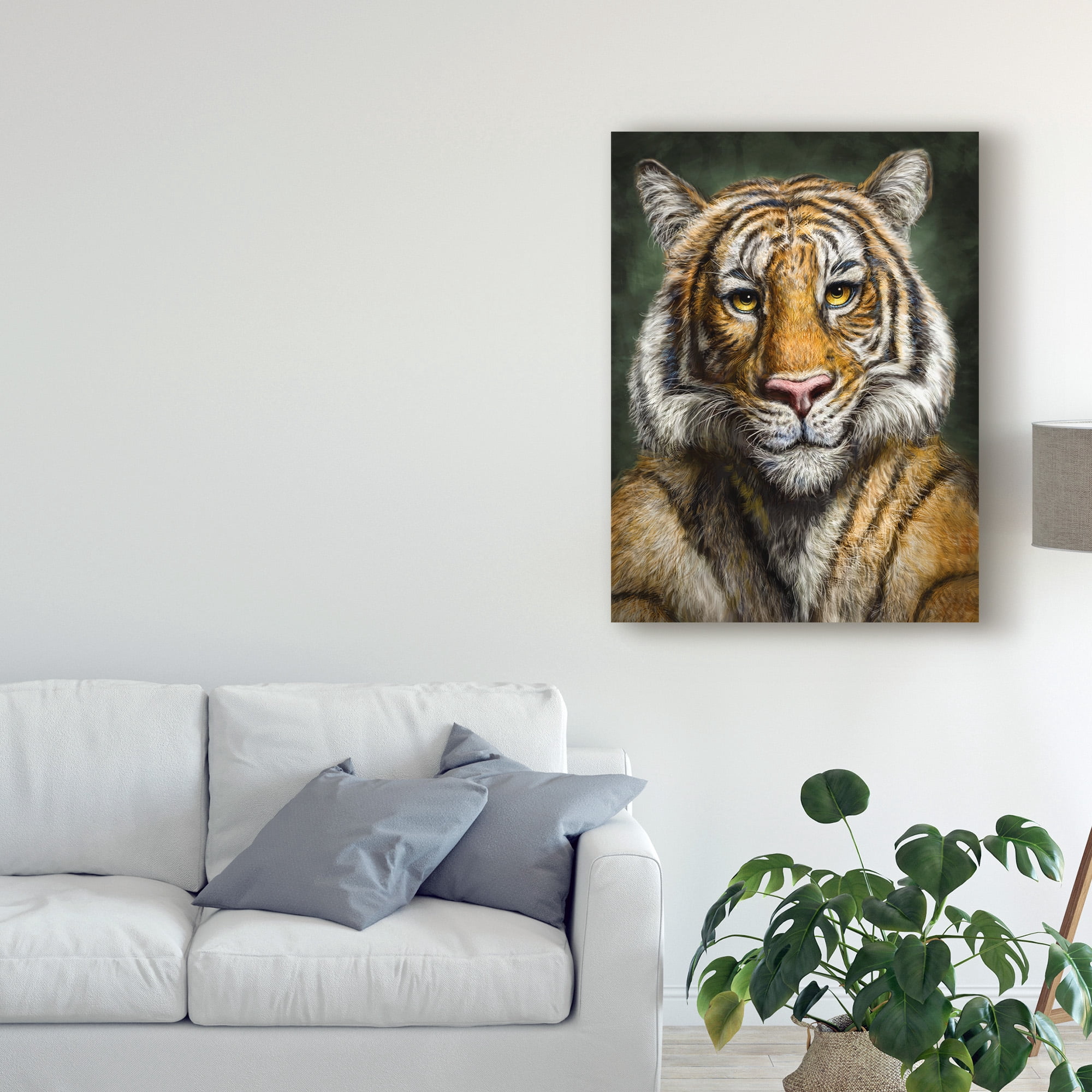 Trademark Fine Art 'Tiger Totem' Canvas Art by Patrick LaMontagne