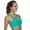 Green, variant on Women High Impact Sports Bra with Back Pocket for Running Yoga Workout, Padded Support Women Solid Sport Bra