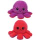 thumbnail image 3 of Muñeco de peluche de pulpo, peluche reversible, animal con tapa de doble cara, juguetes multicolores para bebés (rojo rosa púrpura), 3 of 9