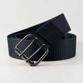 thumbnail image 4 of Jessboyy Canvas Belt for Men Double Prong Buckle Webbing Belts Stretchy Mens Belts for Hiking Outdoor Work Black,Free Size, 4 of 7
