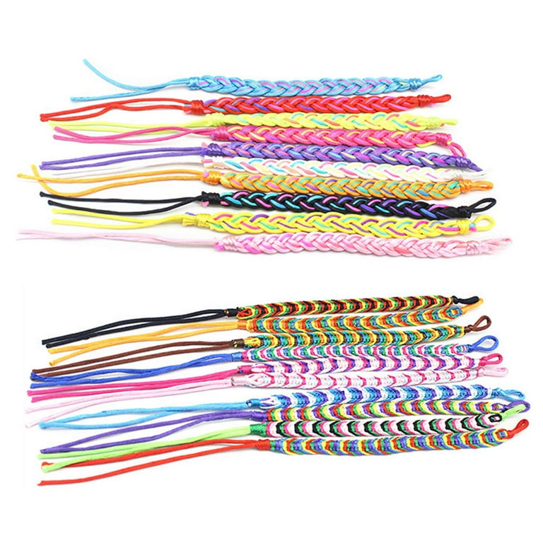 BeeMart Woven Friendship Bracelets 10 Pcs Homemade Braided Bracelets，Bulk  Bracelets for Women ,Kids, Men and Teens.Randomly Mixed Colors Adjustable :  Buy Online at Best Price in KSA - Souq is now 