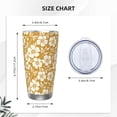 thumbnail image 4 of Lsque Rose Flowers Pattern 20oz Car Cup with Lid and Straw, Insulated Coffee Cup with Straw Topper, Spill Proof Travel Coffee Mug, Stainless Steel Tumble-Without Straw, 4 of 8