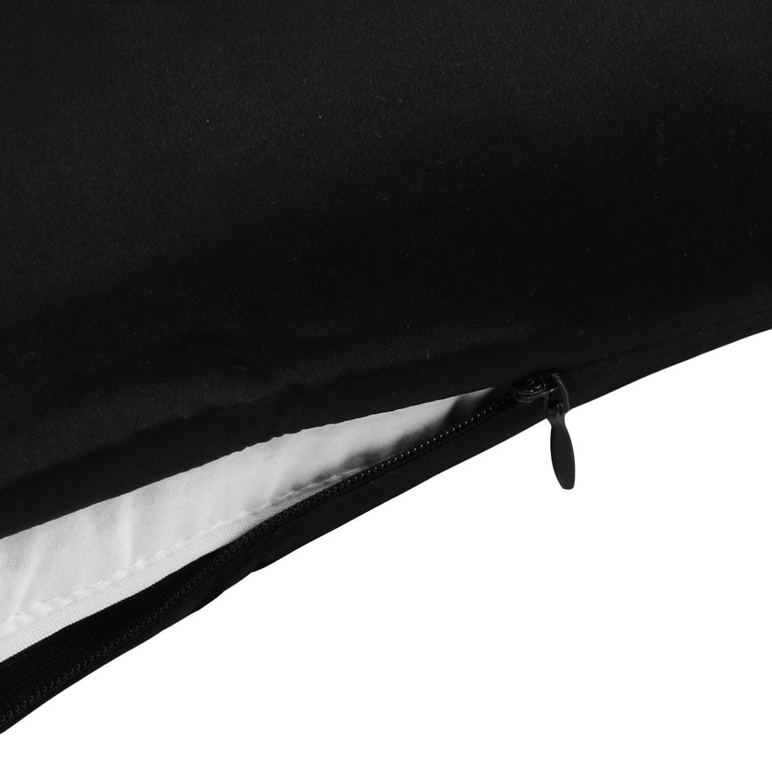 Unique Bargains 1 Piece 100% Silk Pillowcase Black Standard