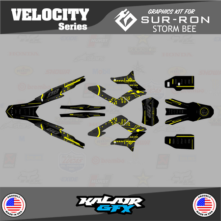 Kalair GFX Graphics Kit for Surron STORM BEE (All Years) Velocity Series Kalair GFX Graphics Kit for Surron STORM BEE (All Years) Velocity Series