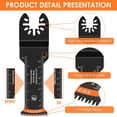 thumbnail image 4 of 10Pcs Japanese Tooth Oscillating Saw Blades High Carbon Steel Oscillating Multitool Blades Set, 4 of 10