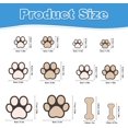 thumbnail image 3 of Neasyth Glow in The Dark Dog Paw Print Kit Wall Decals, Dog Paw Bone Wall Stickers Animal Footprint Decal for Kids Bedroom, 3 of 7