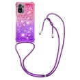 thumbnail image 1 of Funda para Xiaomi Redmi Note 10S 4G/Note 10 4G Brillantina Líquida Divertida Reluciente y con Cristales en Movimiento Cuerpo Cruzado con Cordón Ajustable, 1 of 5