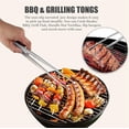 thumbnail image 4 of A2Z- Tongs 12" Inches Stainless Steel long Stylish Grill Grilling Heavy BBQ Kitchen Tong NEW - Set of 3, 4 of 7