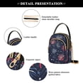 thumbnail image 4 of FORMRS Crossbody Bag for Women Quilted Travel Shoulder Cell Phone Purse with Chain Strap Handbag, Red and Blue Fireworks Pattern, 4 of 7