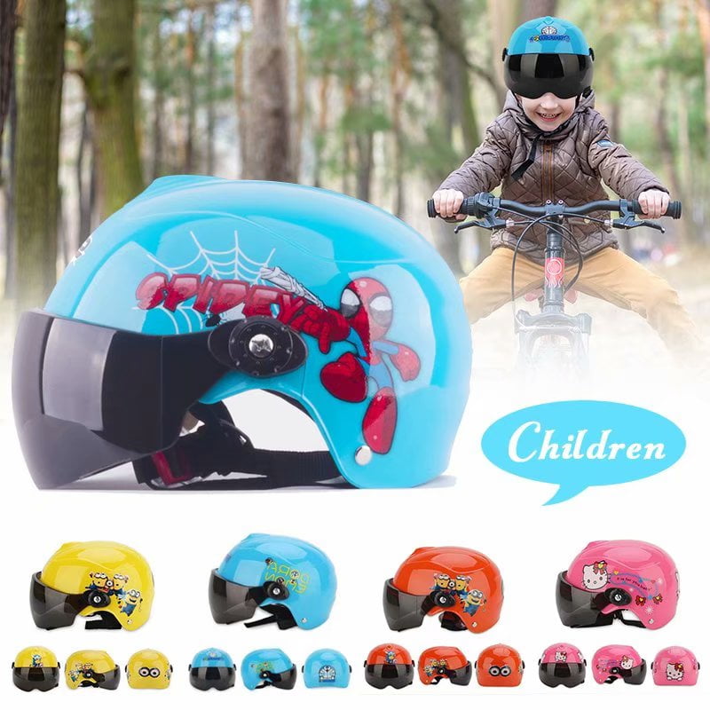 Safety Half Face Helmet Children Kids Motorcycle Motorbike Cycling Skating
