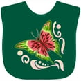 thumbnail image 3 of Inktastic Watermelon Butterfly Boys or Girls Baby Bib, 3 of 4