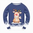 thumbnail image 5 of sdbrld 2T 3T 4T 5T Boys Christmas Pajamas Toddler Kids PJs Long Sleeve Sleepwear Clothes Set Xmas Pajamas Outfits Navy Sizes 3-4 Years, 5 of 5