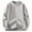C_ Gray, variant on Mens Casual Sweater Fall Winter Solid Color Round Imitation Knitted Pullover Fashion Men Warm Long Sleeve Sweater Dark Gray M