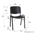 thumbnail image 2 of Offiho Silla de Oficina Ergonómica para Visita con Estructura de Acero, Modelo NOVAISOSINBRAZOS Offiho NOVAISO SIN BRAZOS, 2 of 6