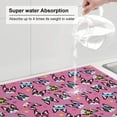 thumbnail image 6 of Kdxio Colorful Cute French Bulldog for Dish Drying Mat,24*18 inch Absorbent Dish Drainer Kitchen Counter,Large Size Dish Drying Pad for Countertops,Draining Racks, 6 of 9