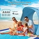 thumbnail image 3 of Carpa de Playa Refugio Solar AugFir para 4 Personas con Tapete Azul, 3 of 8
