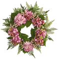 thumbnail image 1 of Nearly Natural 4229 24 in. Artificial Hydrangea Berry Wreath, 1 of 2