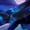 Blue Purple, variant on Erosebridal Kid Cartoon Dragon Black Out Curtains, Western Constellation Curtains Pack of 2 (42x63 Each)